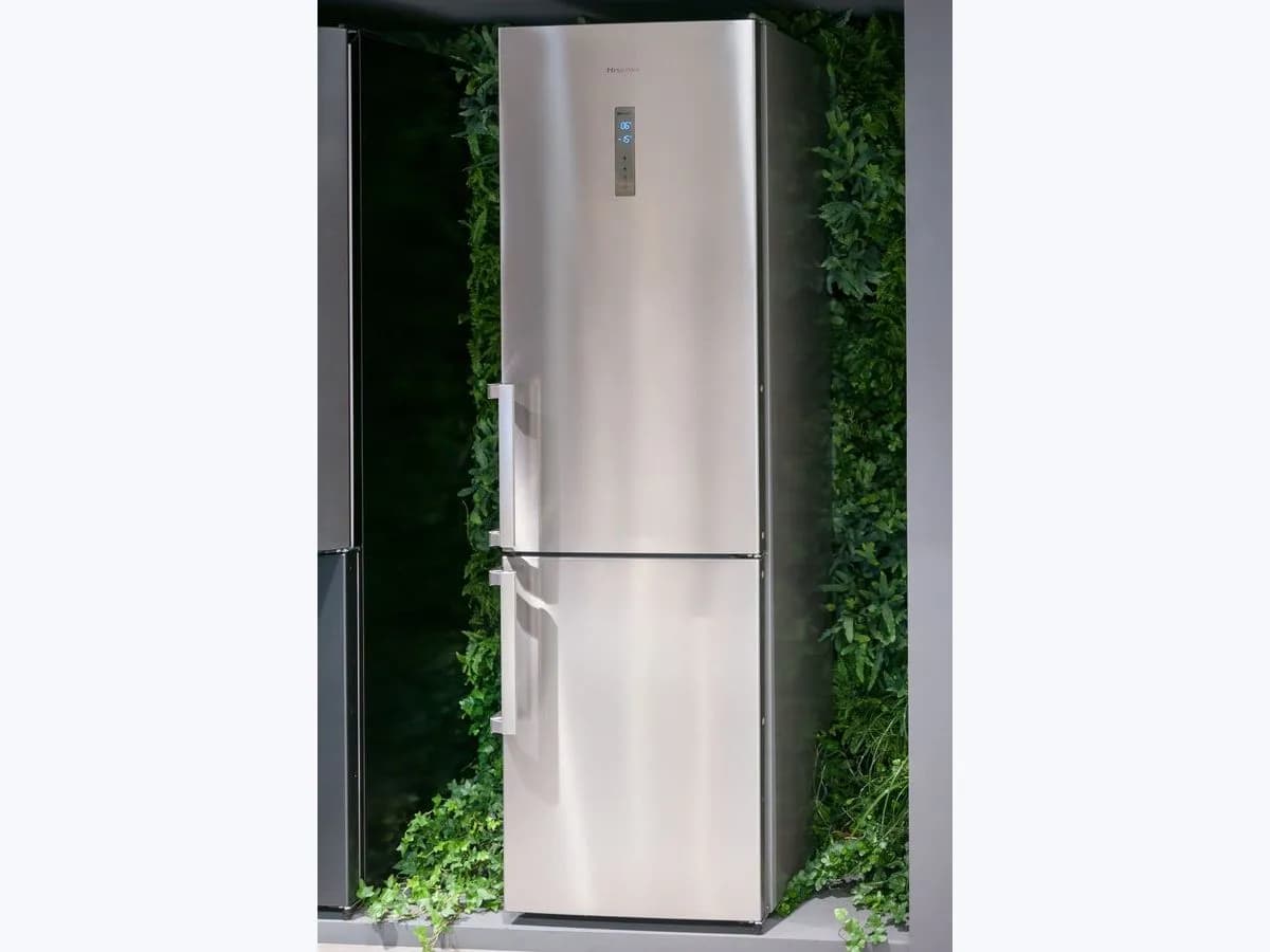 Stainless steel fridge freezer