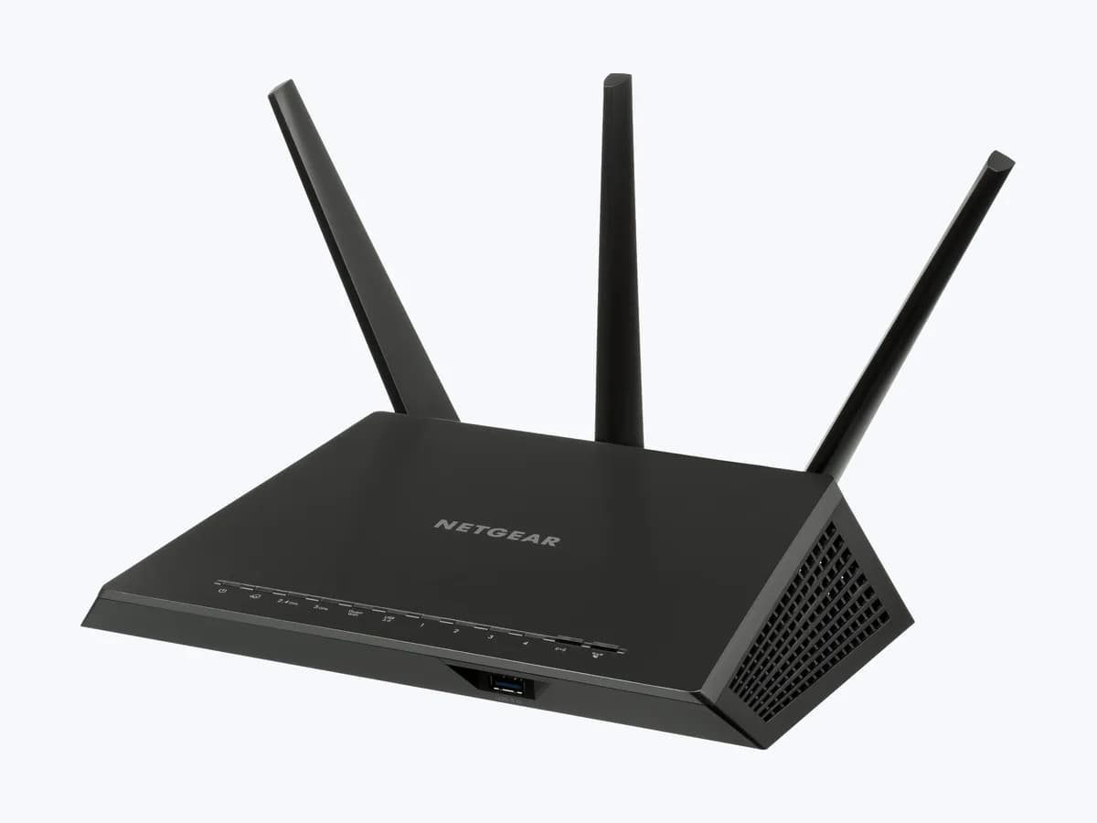Netgear Nighthawk home Wi-Fi router with three antennas